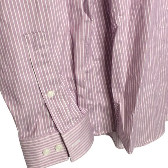 Michael Kors Men's LS Dress Shirt Regular Fit Airsoft Stretch Purple XL 17 34/35 - Picture 3 of 12